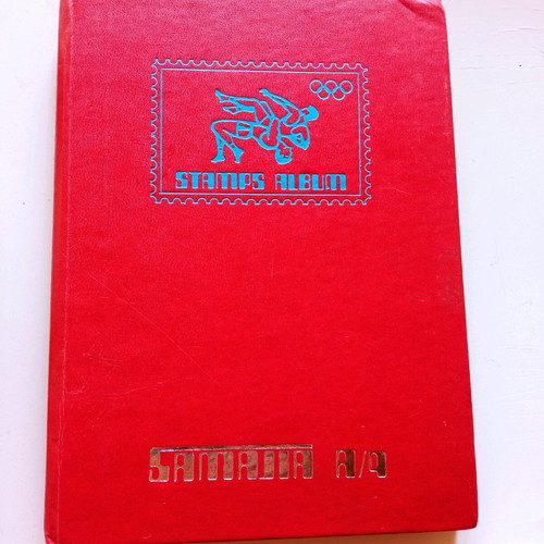Stamp collection used with 16-page album