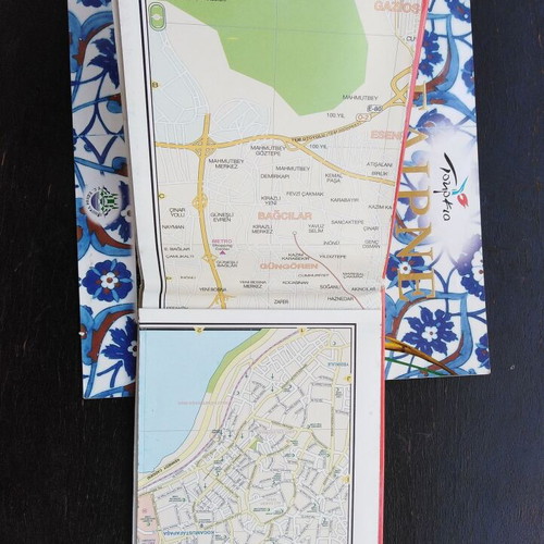 Istanbul map and book about Adrianople pack like new