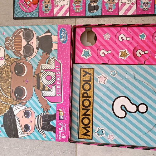 Monopoly Lol Surprise like new with one missing token