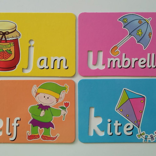 ELC Metal Letter Case with Cards and Magnetic Letters used