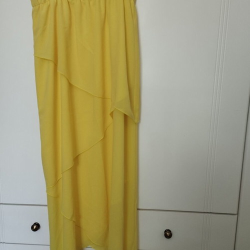 Matis yellow dress like new, asymmetrical, size L