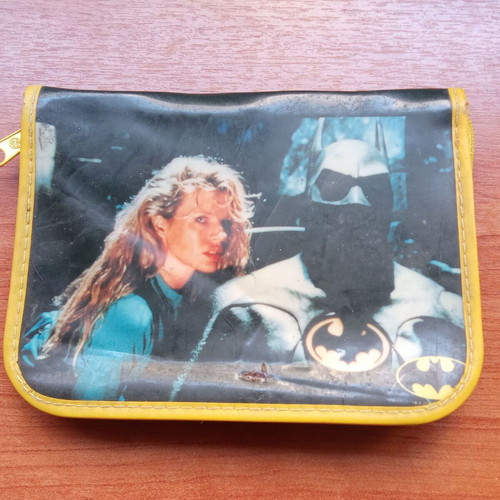 Collectible Batman school pencil case used, 1980s