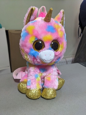 Ty Beanie Boos Fantasia Plush Backpack like new, 28cm