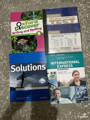 Set of 3 English learning books and sealed Preliminary English Test CD new
