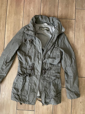 Khaki vintage jacket used, size S