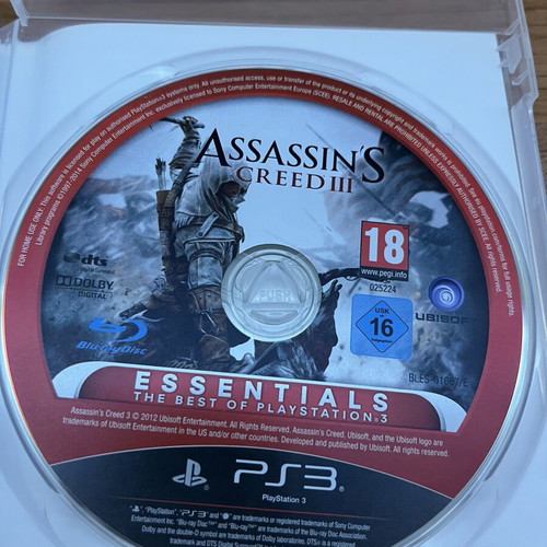 Assassin's Creed 3 PS3 game