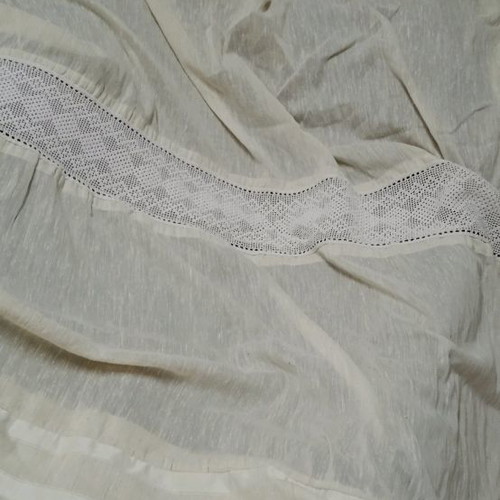 Curtain with handmade lace used, length 2.20m