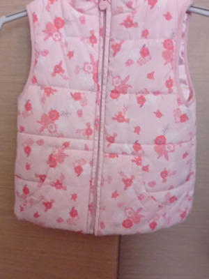 Orchestra sleeveless children's jacket, pink, size 116 cm