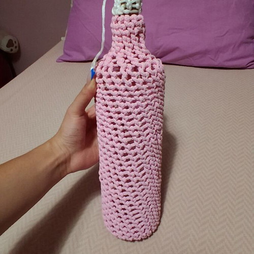 Handmade decorative glass bottle, new