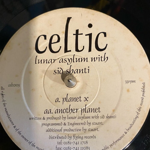 Goa trance vinyl records used, Lunar Asylum and Sid Santi