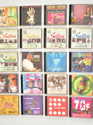 Pack of 20 used CDs with foreign music for collectors
