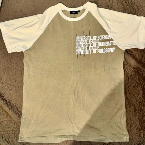 Hema T-shirt in very good condition, size L, white and beige