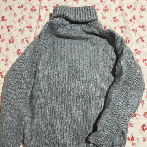 Decoro turtleneck sweater, turquoise