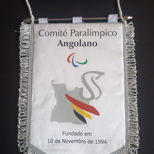 Collectible Sports Pennant Paralympic Committee Angola 1994 like new