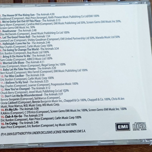 The Animals music CD like new