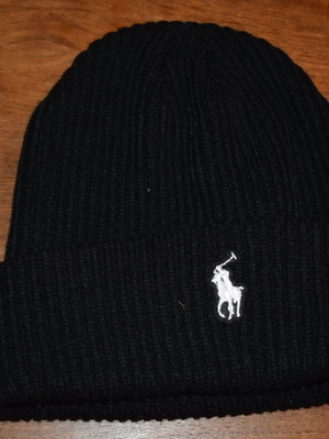 Ralph Lauren Beanie σαν καινούργιο, μαύρο και άσπρο