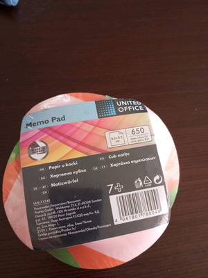 Colored memo pads new in sealed packaging
