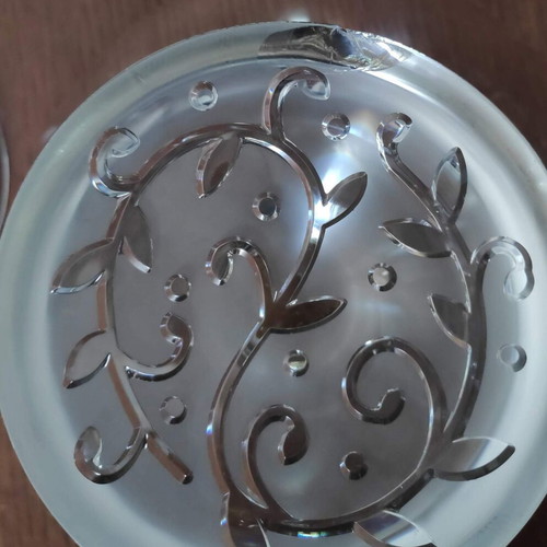 Cristal d'Arques set 2 used crystal bowls JG Durand Organdi