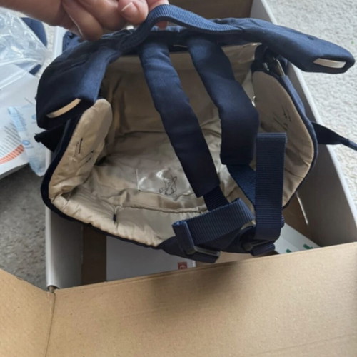 Stokke MyCarrier μπροστινός και πίσω μάρσιπος, Deep Blue, οργανικό βαμβάκι