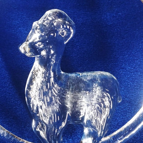 Kosta Boda Julbock Suncatcher Bertil Vallien like new