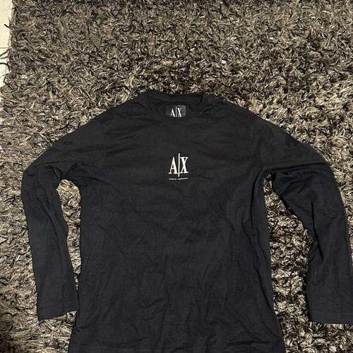 Armani Exchange long sleeve tshirt medium dark blue like new