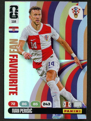 2026 Panini World Cup Adrenalyn XL #118 Perisic Fan Favorite card like new