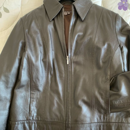 Zara Sheepskin Nappa Leather Jacket like new, brown, size M