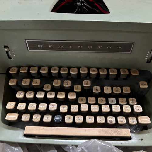 Remington typewriter used