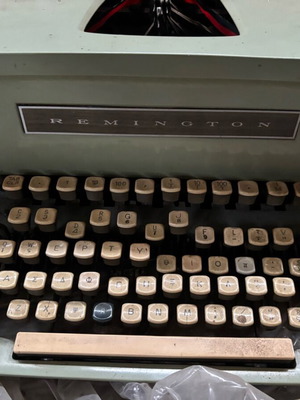 Remington typewriter used