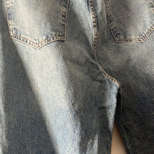H&M jeans new with side slit size M, blue turquoise