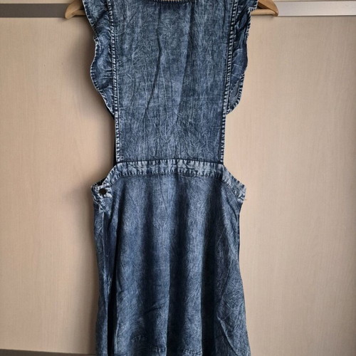 Forever 21 denim dress used, size M, blue washed