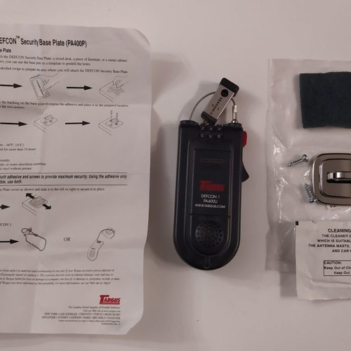 Targus Defcon1 Security Base Plate PA400U used, laptop cable lock with alarm