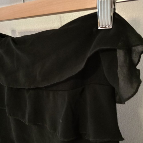 Zic Zac black mini dress with ruffles new