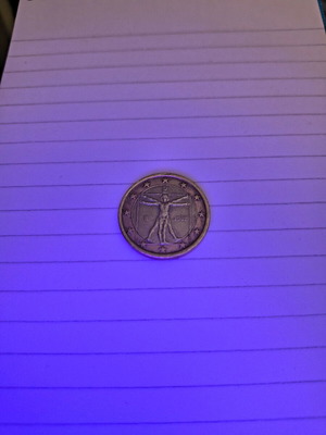 Leonardo Da Vinci 1 Euro collectible coin 2002 used