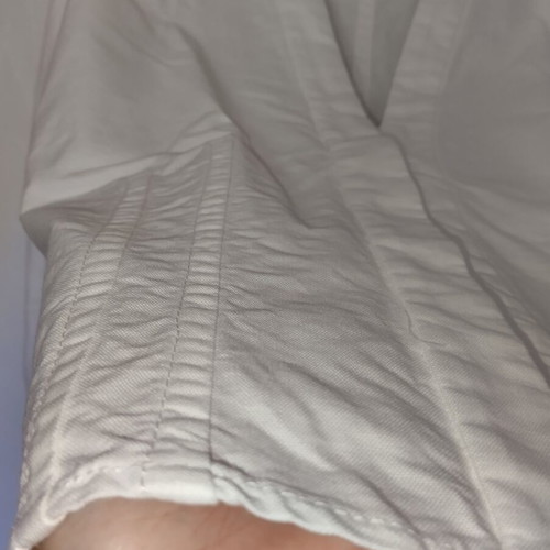 Zara white cotton corset-style shirt new, small medium