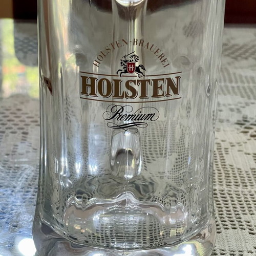 Holsten Beer Mug Vintage Collectible 1990s Half Liter Like New