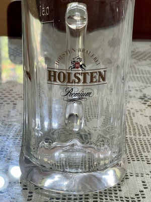 Holsten Beer Mug Vintage Collectible 1990s Half Liter Like New