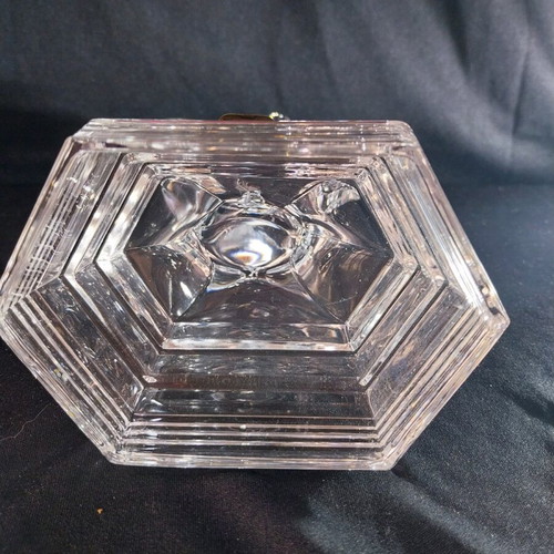 Vintage Italian Royal Crystal Rock RCR Art Deco Nude Dancing Lady