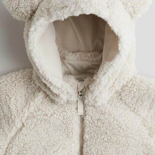 H&M Baby Fleece Jacket 68cm like new with detachable hood