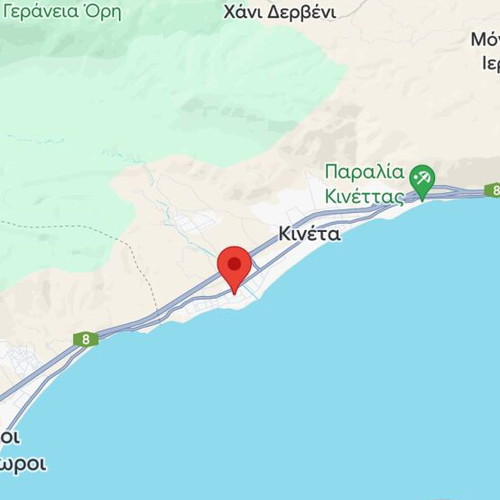 Land 750 m² in Kineta beach, buildable, corner plot
