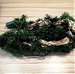  Χριστουγεννιάτικη Διακοσμητική Γιρλάντα Πράσινη με Φωτάκια 200X10cm