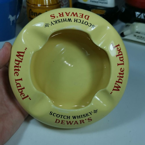 Vintage Dewar’s White Label promotional ashtray used
