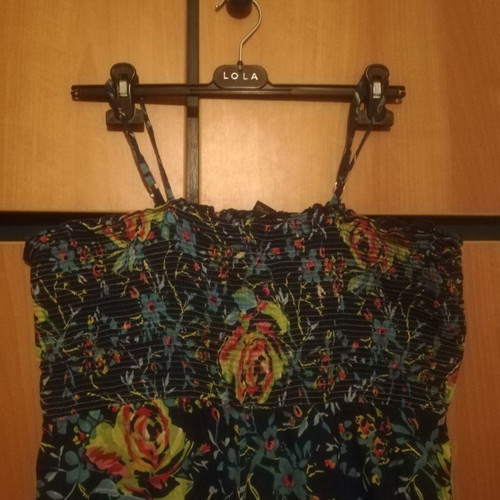 Skondras one-piece used, floral cotton, size S/M