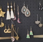 Handmade earrings multicolored, new