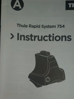 Thule Rapid System 754 feet used