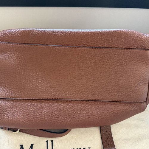 Mulberry Alexa Regular shoulder bag new, medium chestnut leather