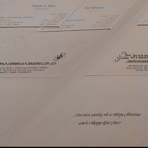 Ευχετήρια κάρτα για Καλά Χριστούγεννα και Ευτυχισμένο το Νέο Έτος μεταχειρισμένη, ATLAS