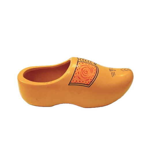 Vintage ceramic shoe pastel yellow like new