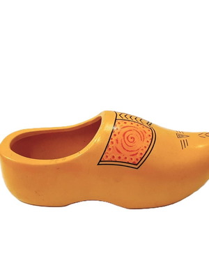 Vintage ceramic shoe pastel yellow like new