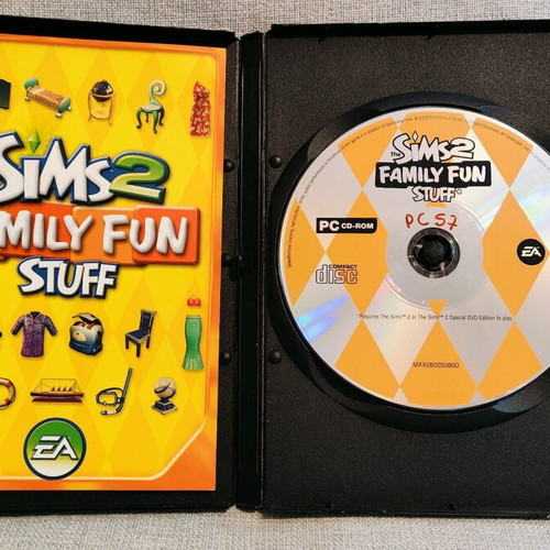 The Sims 2 Family Fun Stuff PC CD used expansion